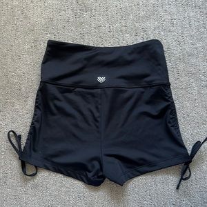 Black high waisted workout/lounge shorts